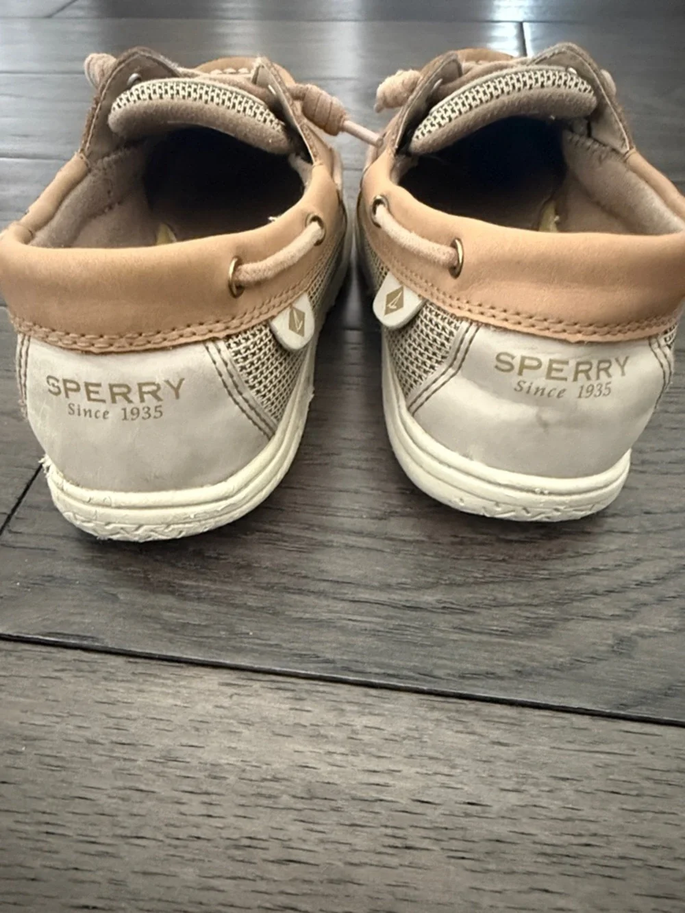 Sperry Kids Beige/Tan Moccasin Boat Shoes